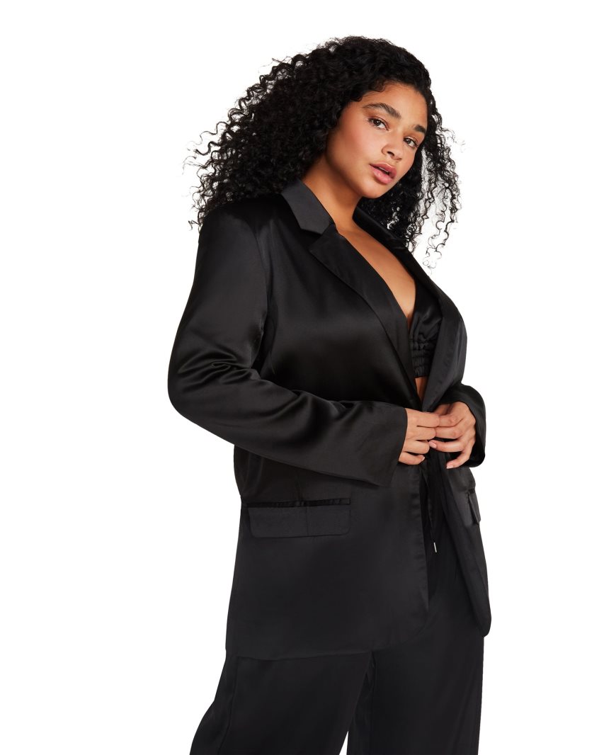 Black Steve Madden Audrey Women's Jackets | PH 1952NJB